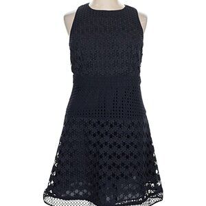 Ann Taylor LOFT circle eyelet cocktail dress